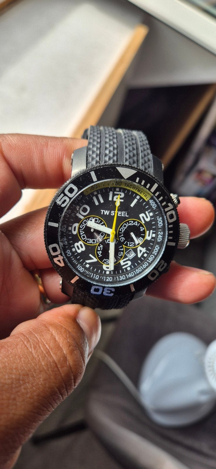 TW Steel tw74, Ophalen of Verzenden, Zo goed als nieuw, Leer, Overige merken