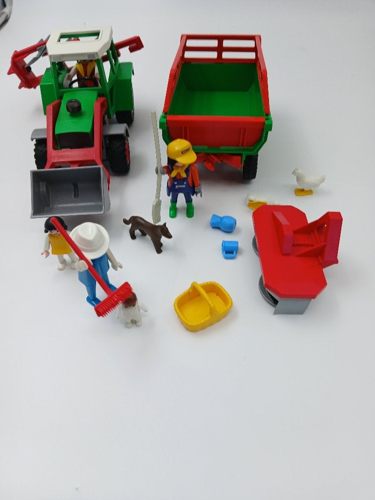 Playmobil Billy Tractor 3718 en hooiwagen 3451, Kinderen en Baby's, Speelgoed | Playmobil, Ophalen of Verzenden, Gebruikt, Overige series
