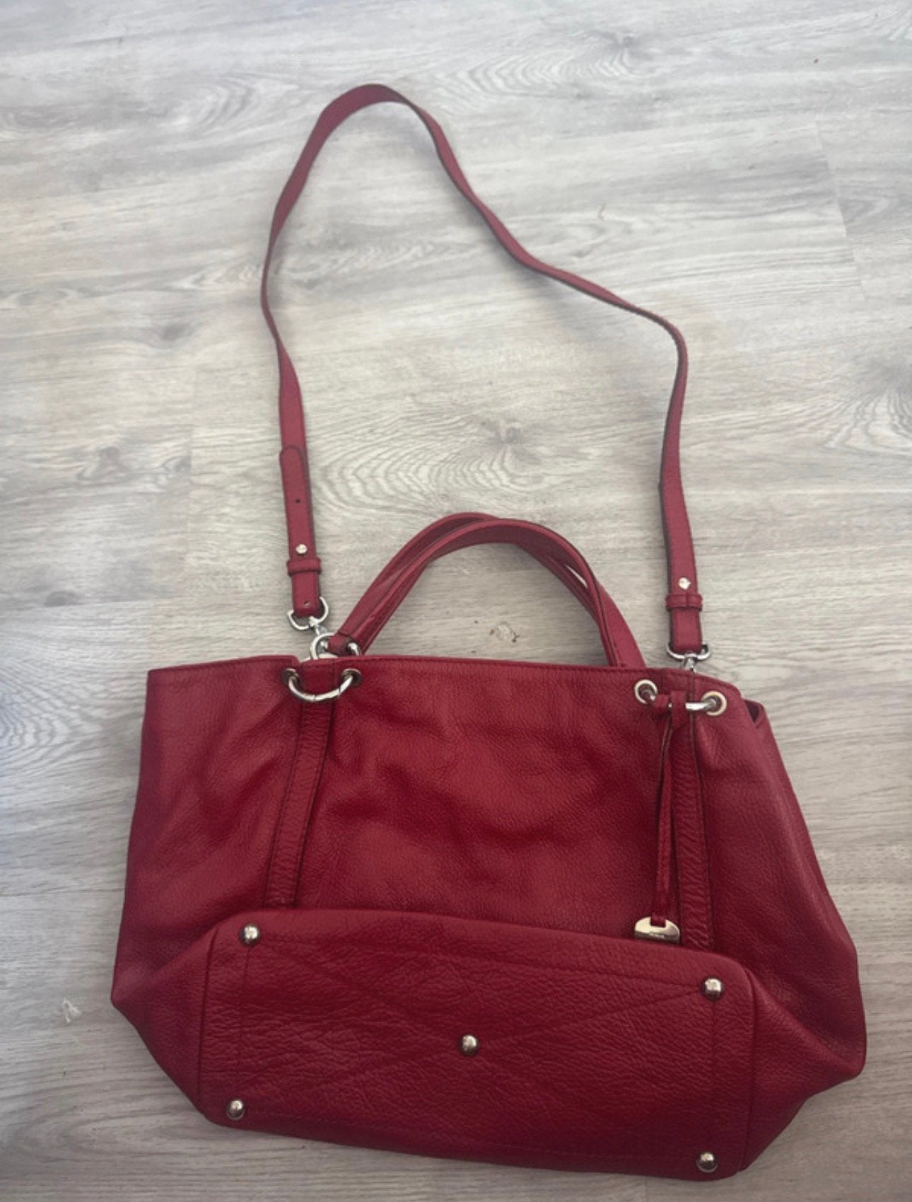 Furla Lotus lederen schoudertas – Rood (Prachtige staat), Ophalen, Zo goed als nieuw, Handtas, Rood