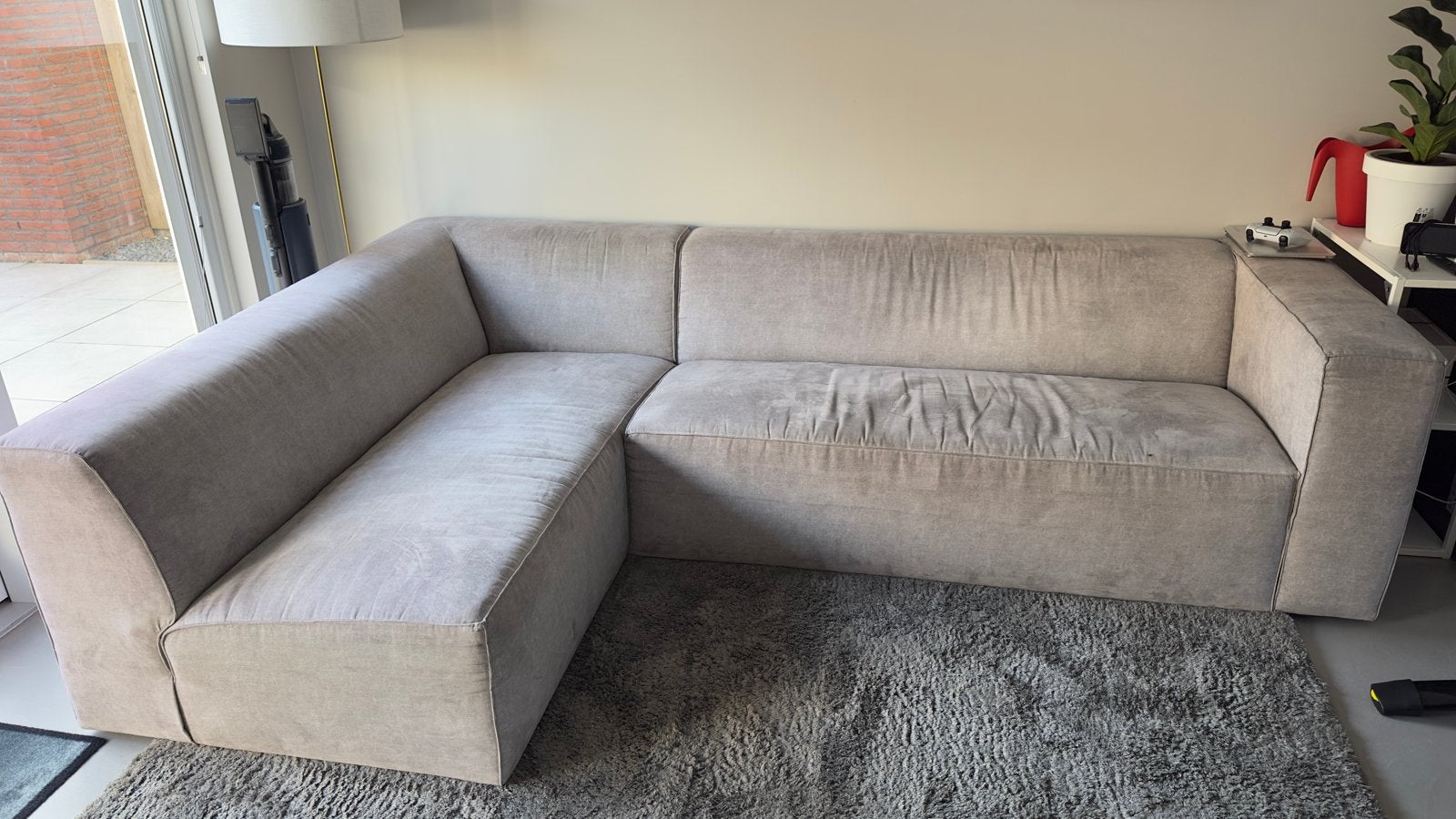 vtwonen hoekbank - Stijlvol en comfortabel, Huis en Inrichting, 250 tot 300 cm, Gebruikt, 100 tot 125 cm, Hoekbank