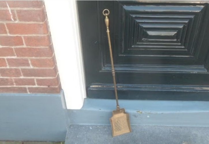 Koperen schep voor kachel haard messing haardschep asschep, Ophalen of Verzenden, Koper