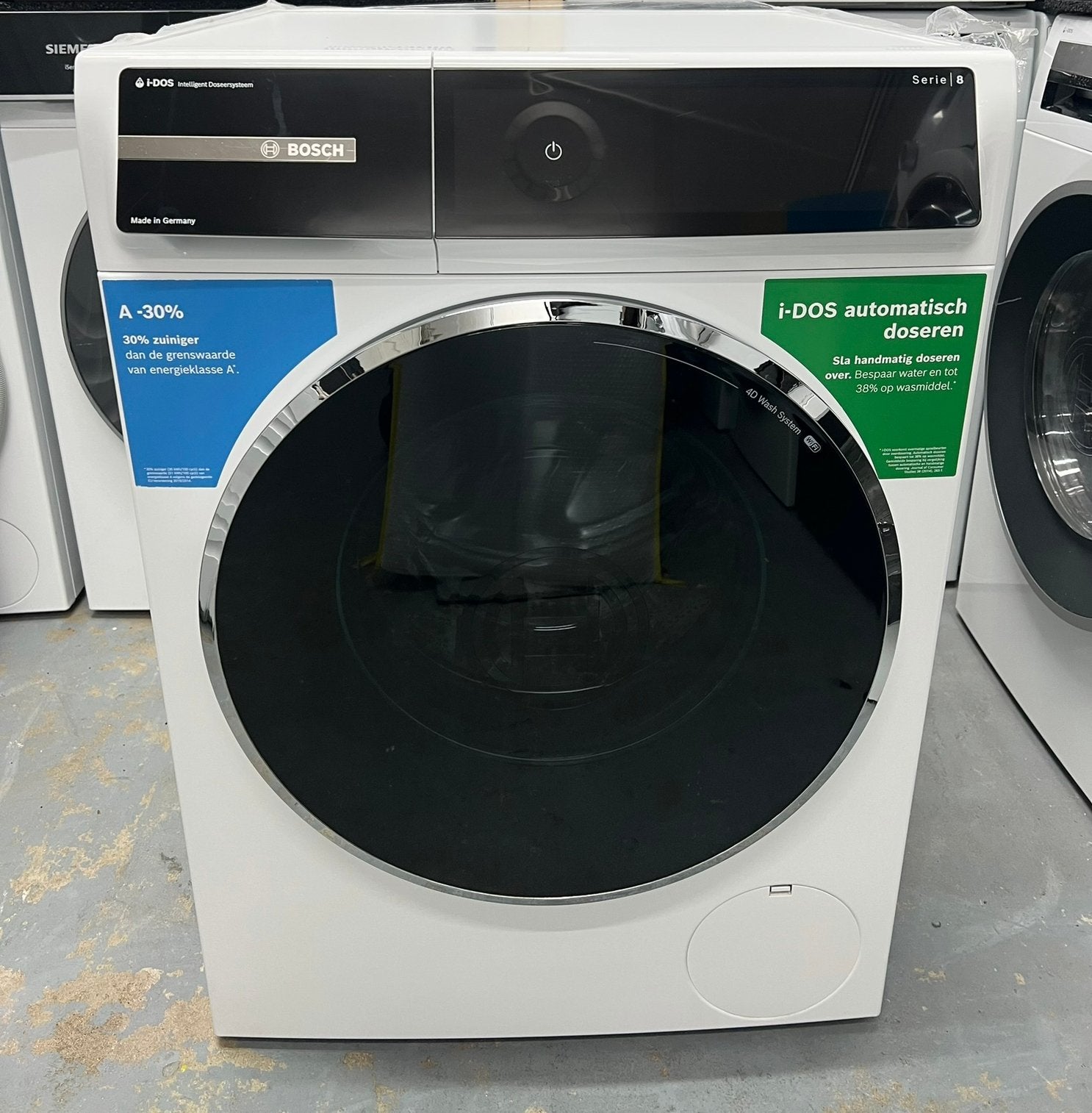 Bosch Serie 8 wasmachine 9KG i-Dos & WiFi Eind 2025, 1200 tot 1600 toeren, 8 tot 10 kg, Ophalen of Verzenden, Zo goed als nieuw