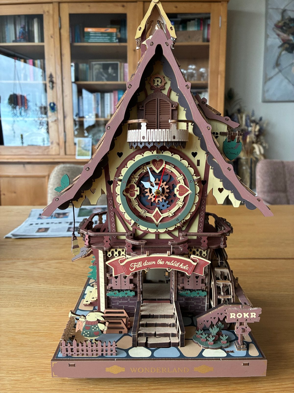 ROKR Cuckoo Clock LC901C - Gedetailleerde 3D Houten Puzzel, Fantasie, ROKR, Zo goed als nieuw, Hout