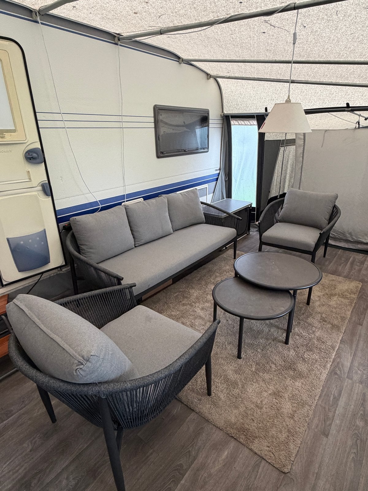 Jutlandia Holmestrand Loungeset - Zo goed als nieuw, Tuin en Terras, Ophalen, 5 zitplaatsen, Kunststof, Zo goed als nieuw