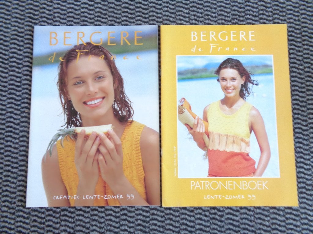 Bergere de France breiboek lente zomer 1999 ook breimachine, Verzenden, Zo goed als nieuw, Breien, Patroon of Boek