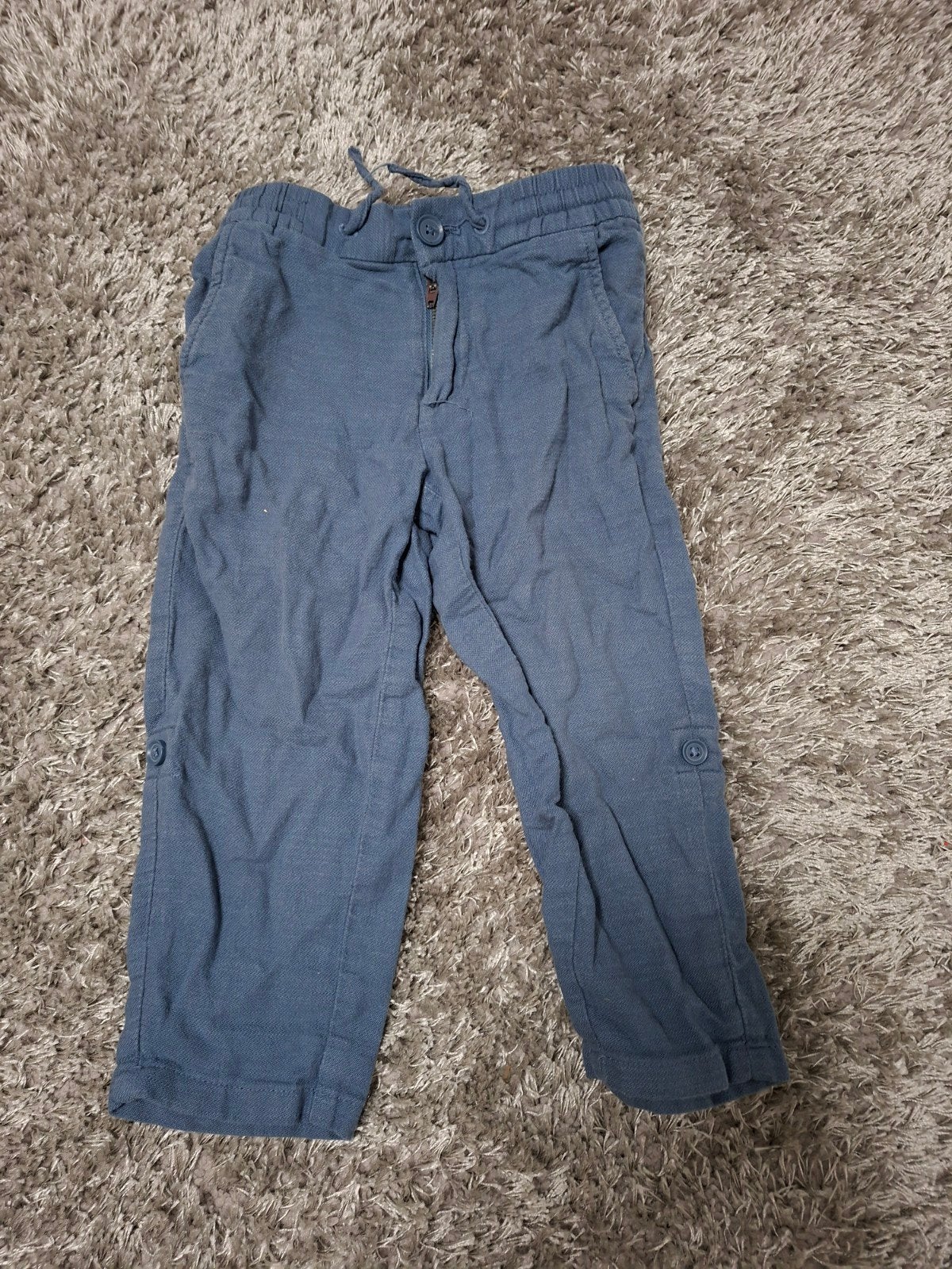 Blauw broekje van H&M, maat 92, Broek, Verzenden, H&M, Zo goed als nieuw