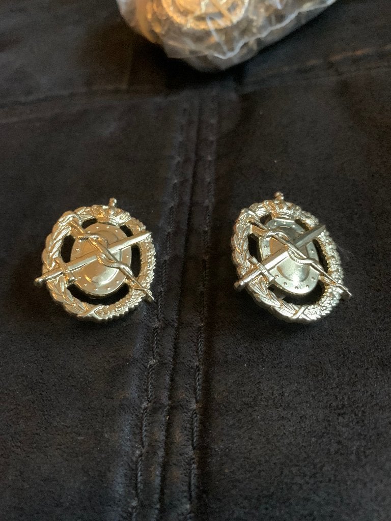 Diverse Landmacht kraagspiegel emblemen, Ophalen, Landmacht, Nederland, Embleem of Badge