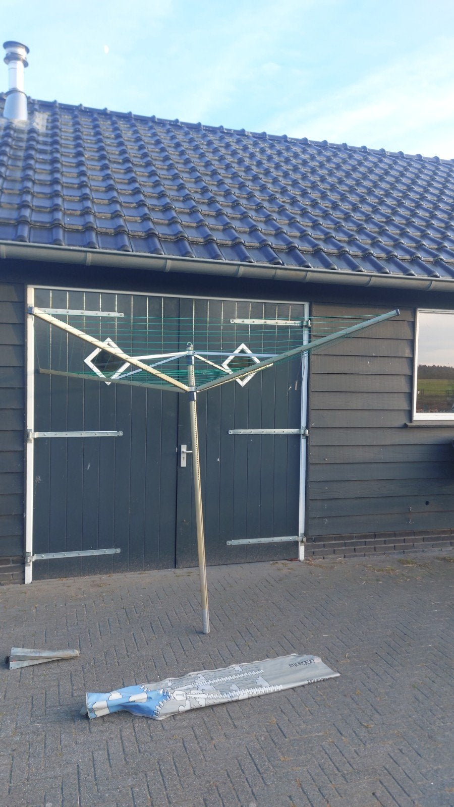 Brabantia 60L Droogmolen - 2m breed, 2m hoog, Tuin en Terras, Droogmolens en Wasrekken, Ophalen, Gebruikt, Droogmolen