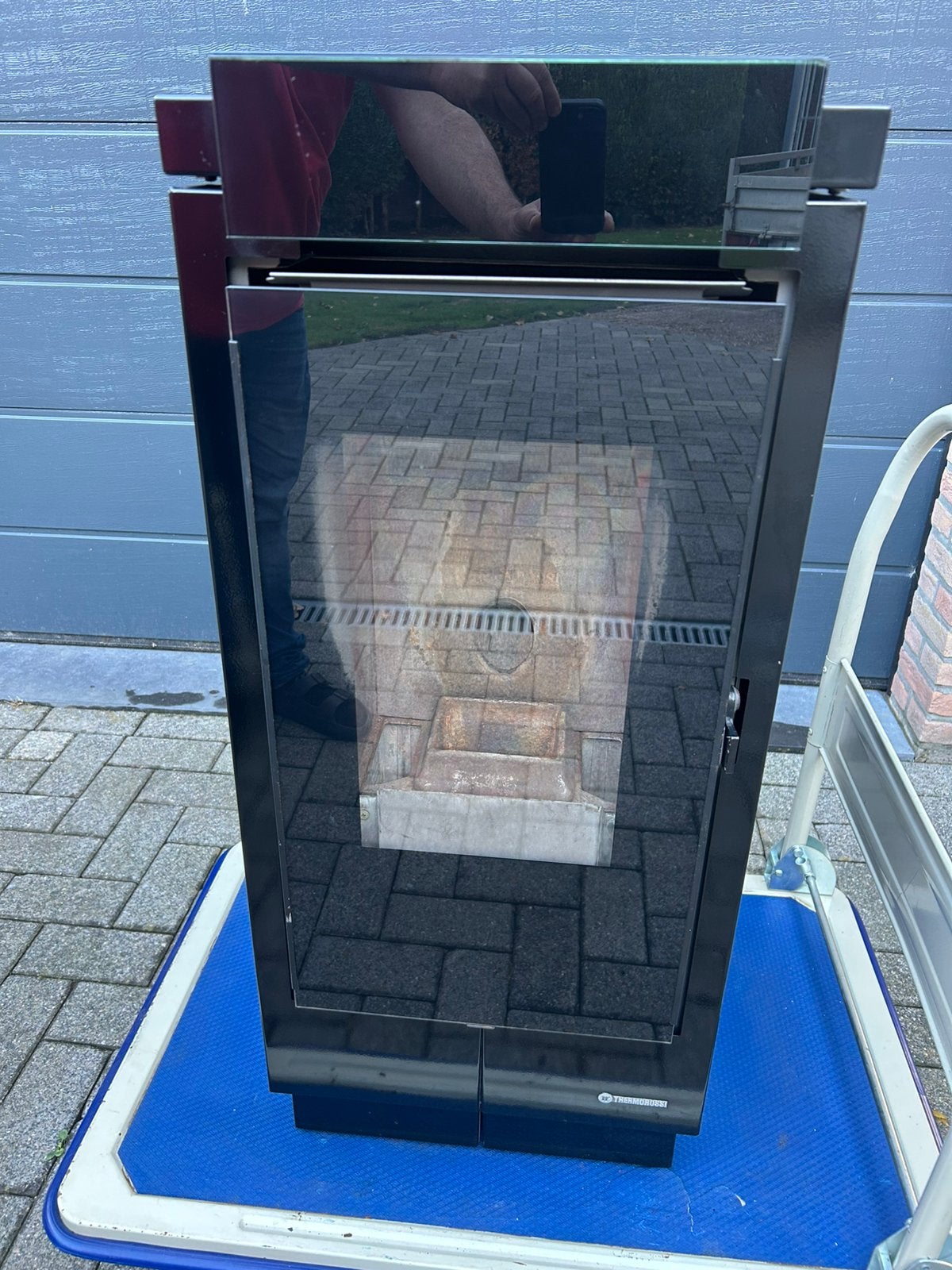Pallet kachel thermorossi mon amour, Ophalen, Zo goed als nieuw, Hout