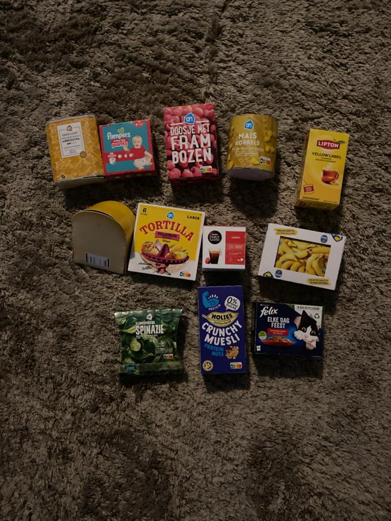 Miniatuur boodschappenpakket (AH Hamsteren), Verzamelen, Ophalen of Verzenden, Zo goed als nieuw