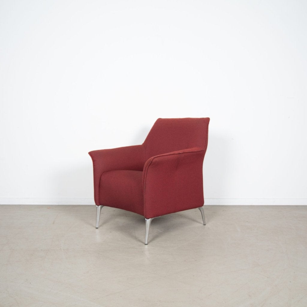 1x Leolux Mayuro Fauteuil Rood Stof, Huis en Inrichting, Niet ingevuld, Leolux, Minder dan 75 cm, Niet ingevuld