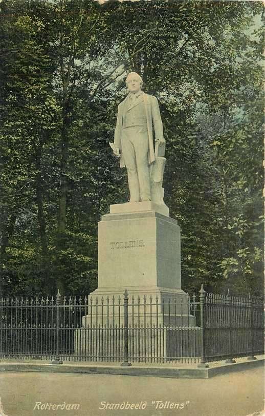 380-866-008 Rotterdam Standbeeld Tollens, Verzenden, Voor 1920, Zuid-Holland