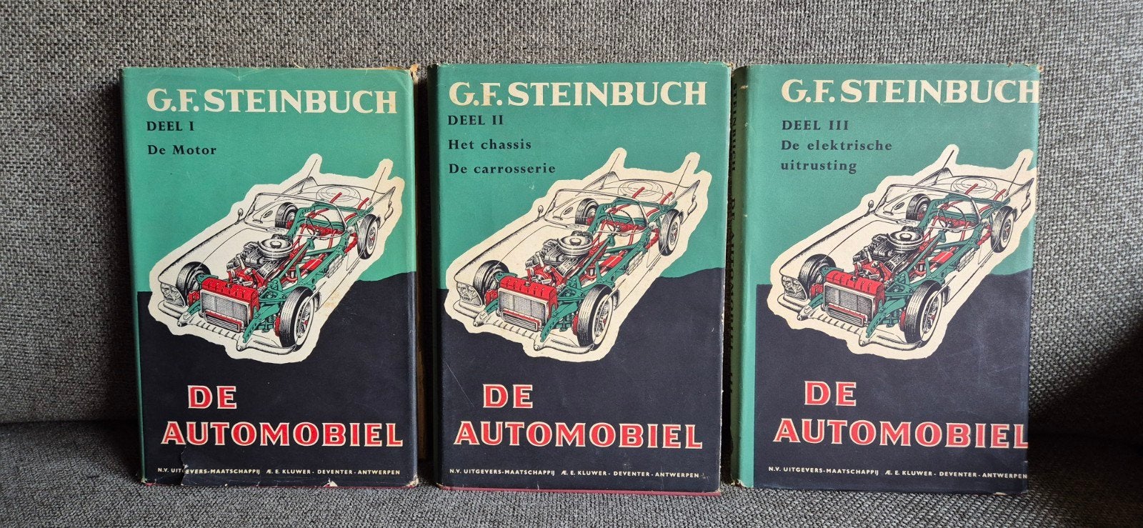 G.F. Steinbuch - De Automobiel (Complete Set), Ophalen of Verzenden, Gelezen, Algemeen, G.F. Steinbuch