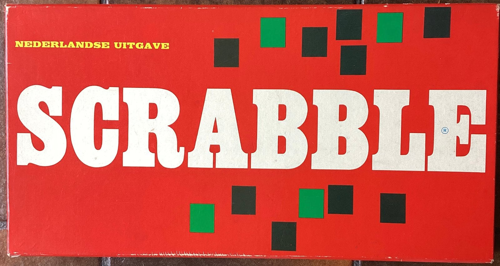 Compleet vintage Scrabble spel – houten letters en plankjes, Hobby en Vrije tijd, Ophalen of Verzenden, Zo goed als nieuw