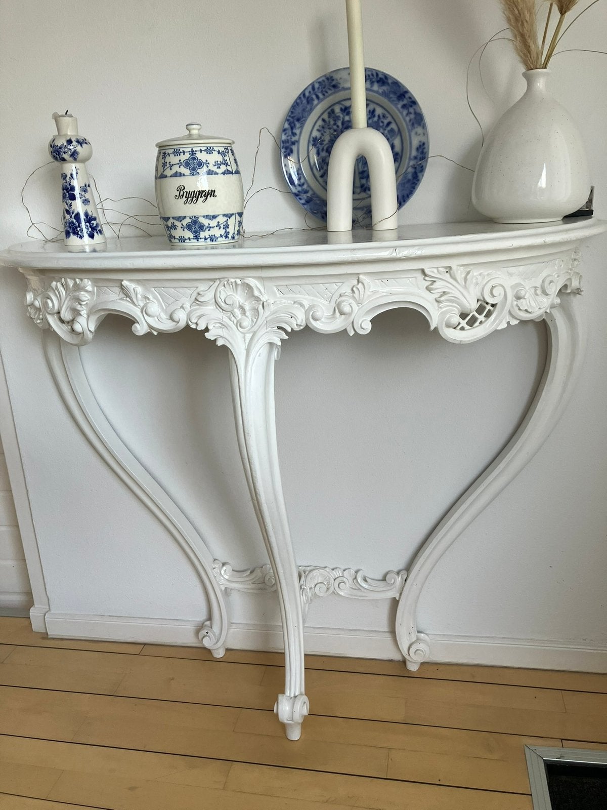 Witte Side Table, Ophalen, Gebruikt, 100 tot 150 cm, 25 tot 50 cm