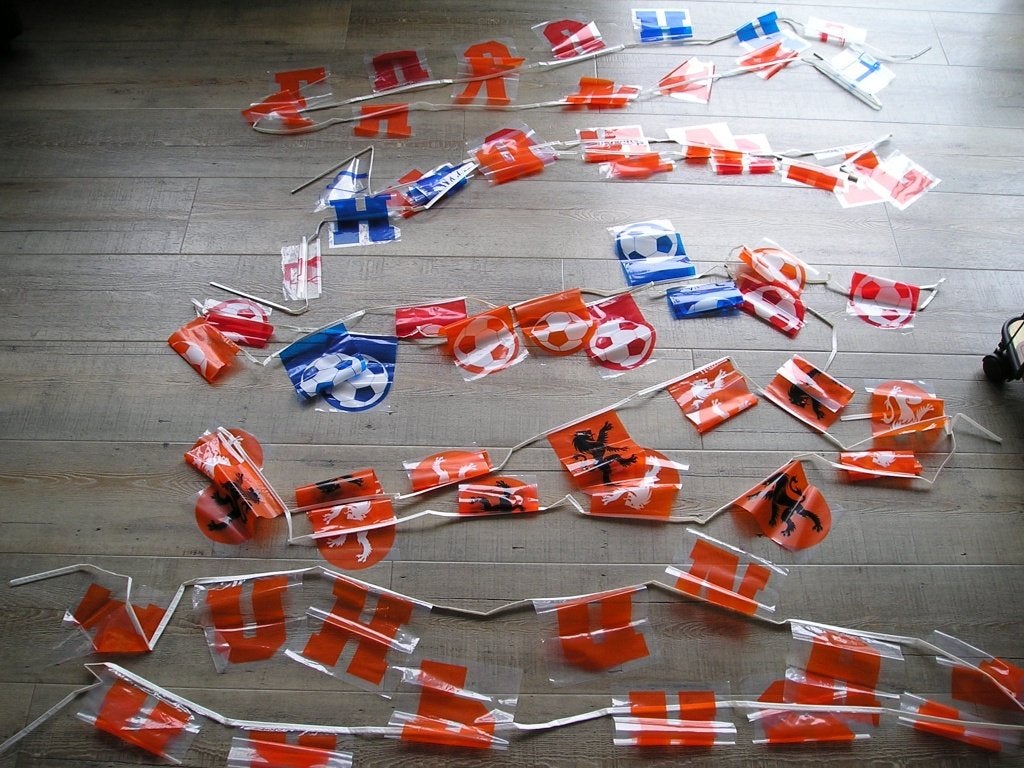 vlaggenlijnen Oranje - Nederlands Elftal - WK, Ophalen, Zo goed als nieuw, Overige binnenlandse clubs, Overige typen