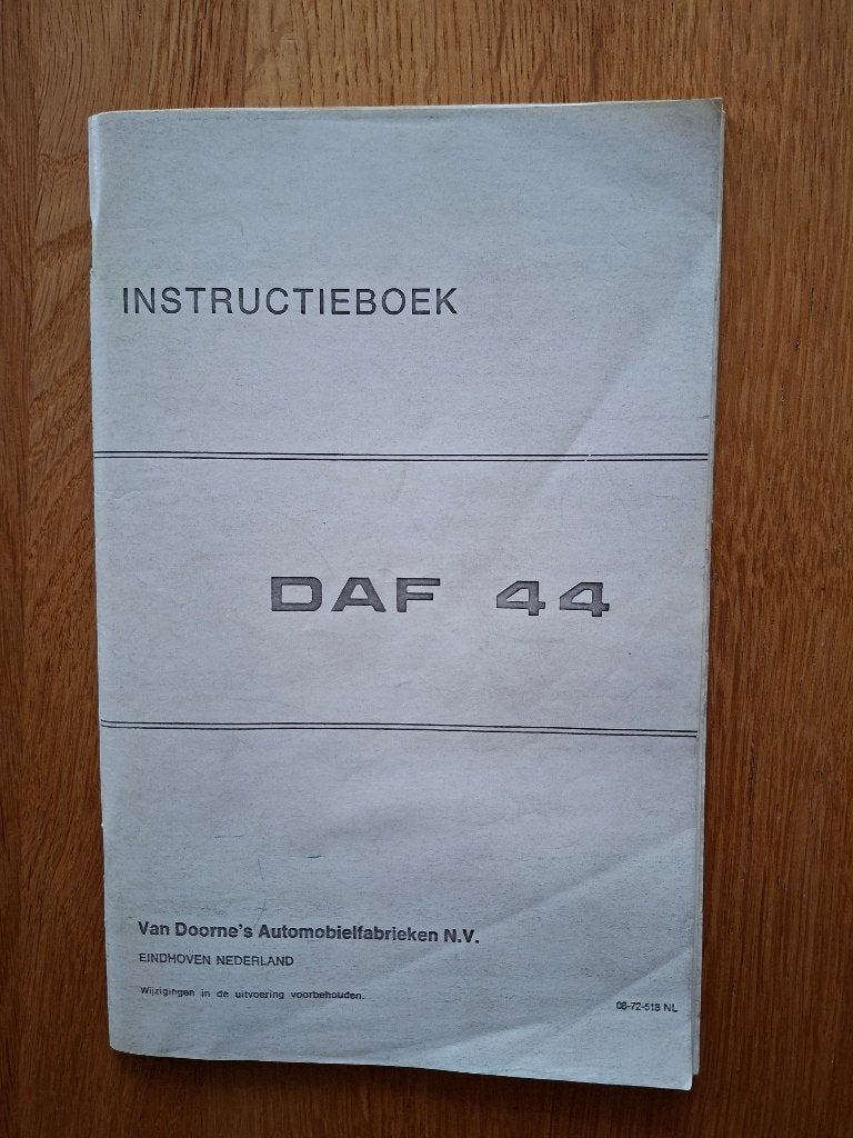 Copie instructieboek DAF 44, Ophalen of Verzenden