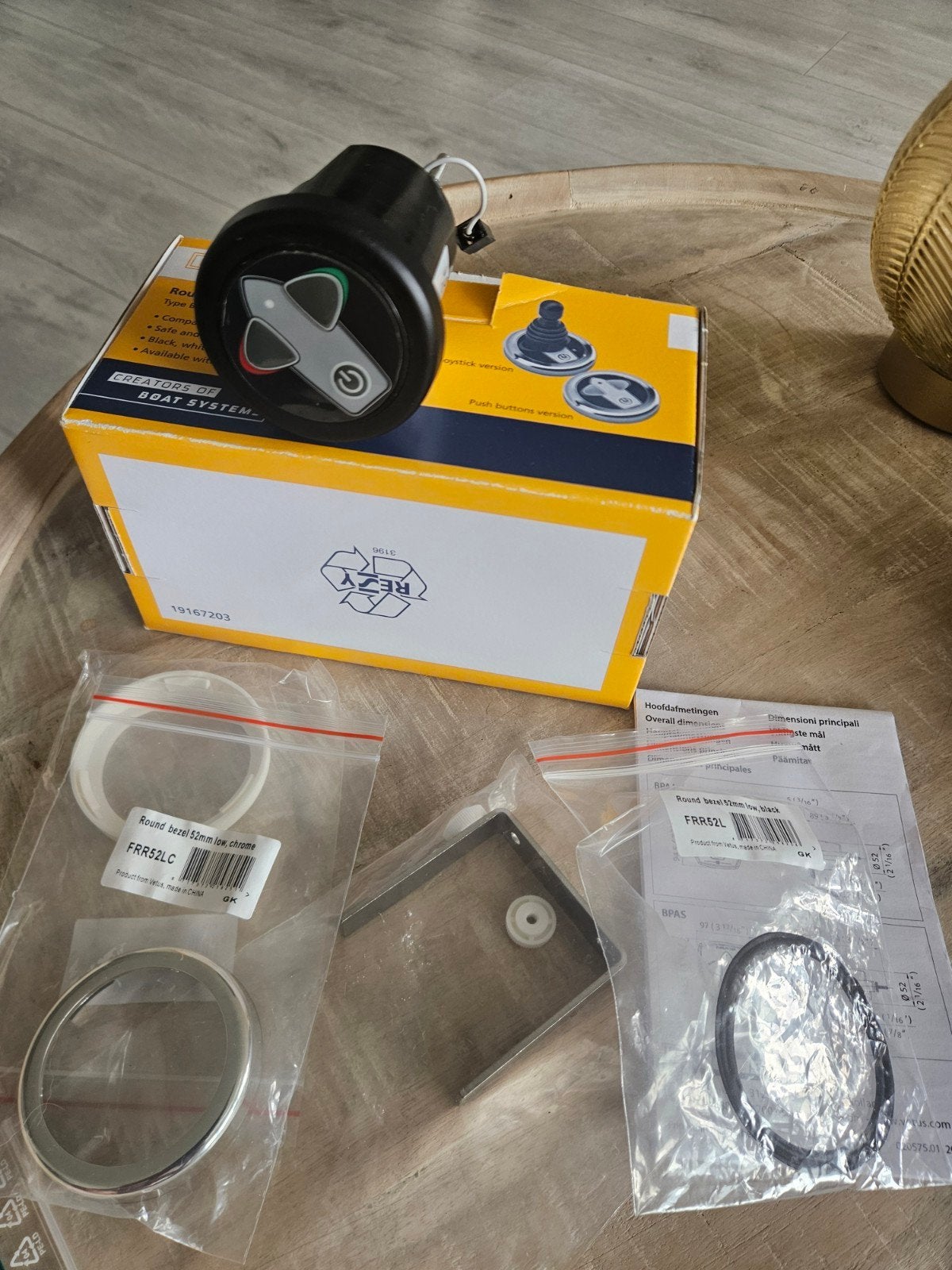 Vetus boegschroef bedieningspaneel - Rond, Ophalen of Verzenden, Nieuw, Motor en Techniek