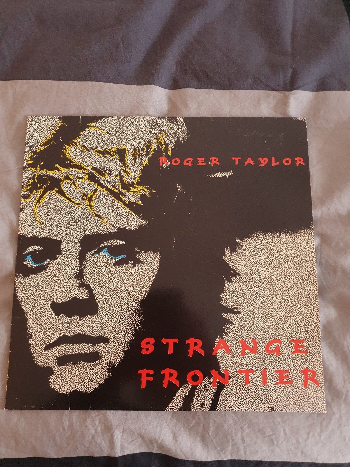 Queen Roger Taylor SOLO LP - Strange Frontier, Ophalen of Verzenden, Gebruikt