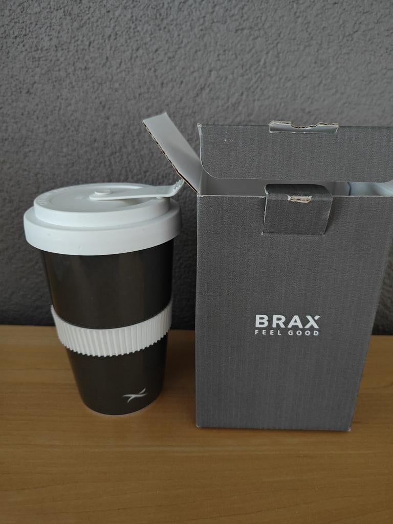 Brax Koffiebeker To Go, Overige typen, Ophalen of Verzenden, Zo goed als nieuw, Steen/keramiek