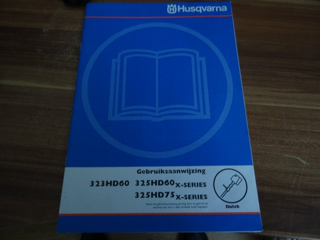 Gebruikaanwijzing van Husqvarna machines, Ophalen, Nieuw, Folder