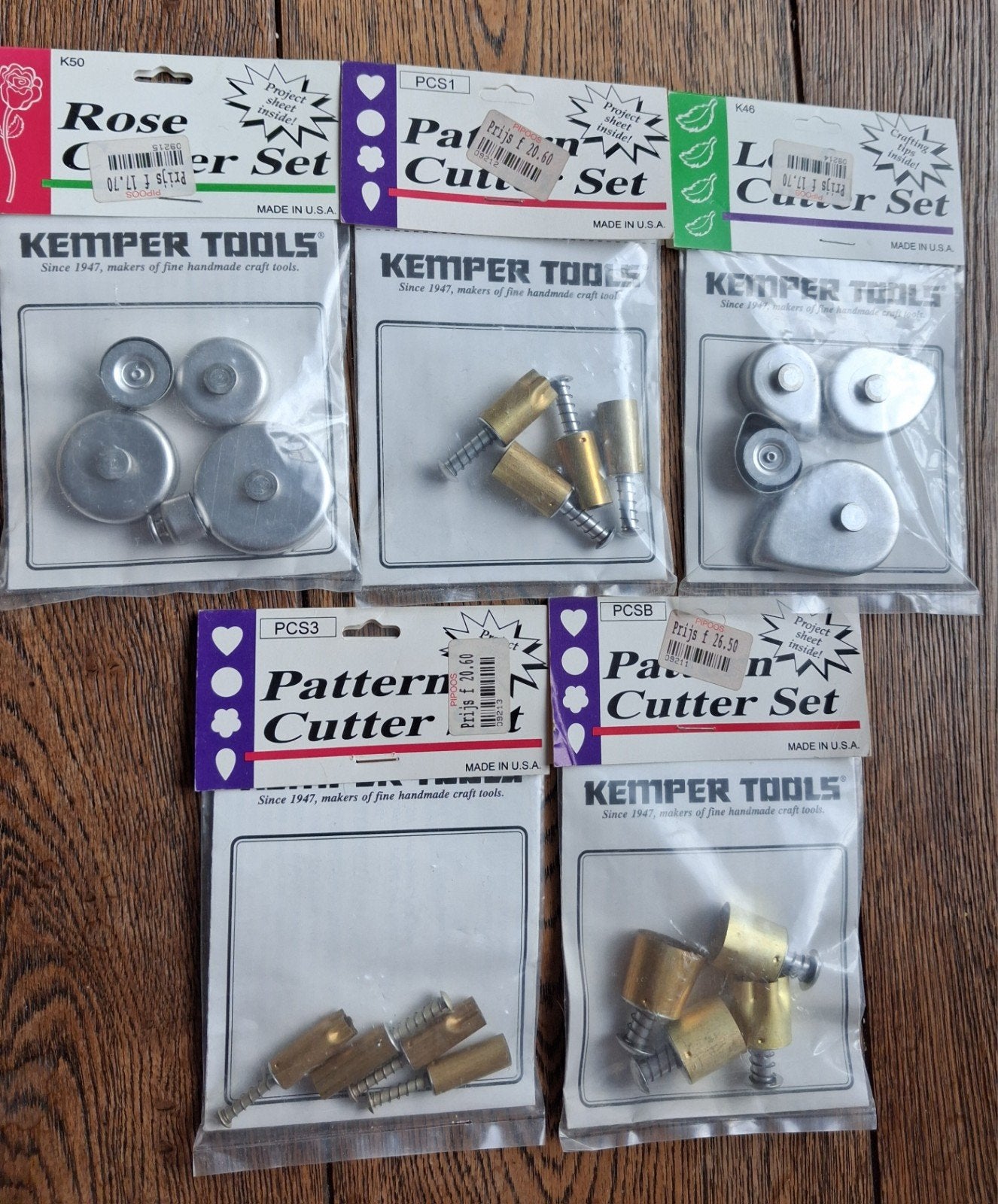 Kemper Tools Pattern Cutter Set - Diverse Vormen, Hobby en Vrije tijd, Knutselen, Gereedschap of Toebehoren, Nieuw, Meerkleurig