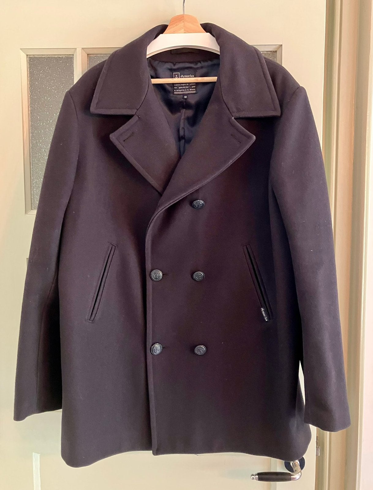 Armor Lux ~ Caban ~ maat 56, Kleding | Heren, Jassen | Winter, Zo goed als nieuw, Maat 56/58 (XL), Blauw, Ophalen of Verzenden