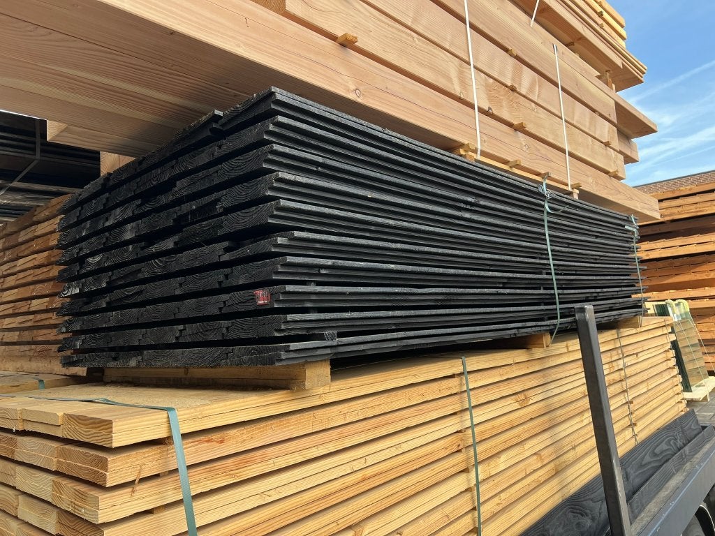Douglas zweeds rabat zwart gedompeld/gespoten, Ophalen of Verzenden, Nieuw, 250 cm of meer, Planken