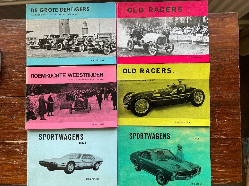 6 boeken over oude auto's uit 1967, Boeken, Auto's | Boeken, Gelezen, Algemeen, Ophalen of Verzenden, Hans Ebeling, Hans Peters, Hans Kuipers