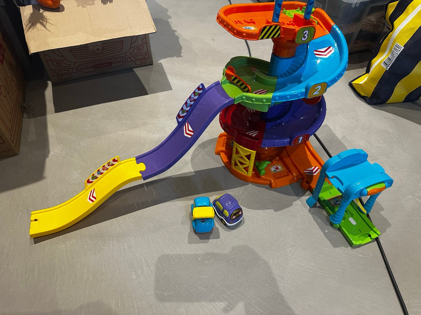 VTech Toet Toet Auto's Garage met Autobaan, Ophalen, Gebruikt