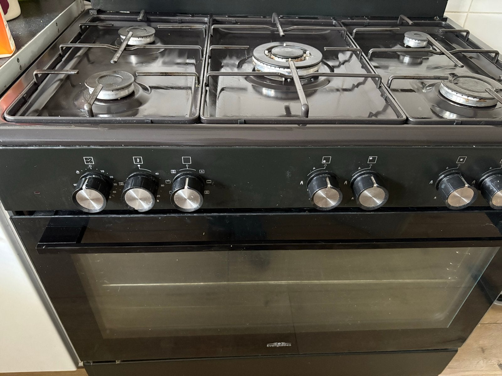 GRATIS! Fornuis met oven, Ophalen, Gebruikt, Gas, 85 tot 90 cm