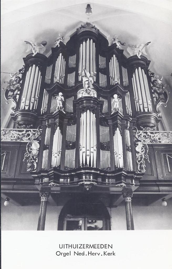 Uithuizermeeden Orgel n.h. kerk Oude ansichtkaart (A1343), Ophalen of Verzenden, 1940 tot 1960, Gelopen, Noord-Brabant
