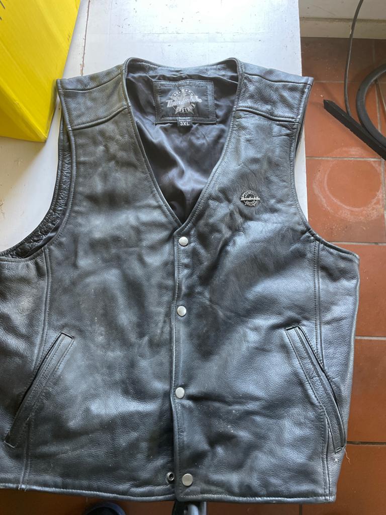 Nieuw Thunderbike Leren Motorhesje - Maat 3XL (valt als XL), Motoren, Ophalen of Verzenden, Nieuw zonder kaartje, Heren, Overige typen