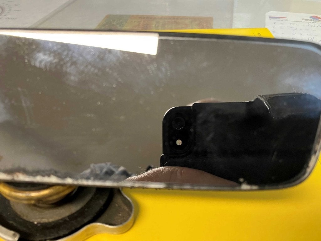 Originele Binnenspiegel Volvo P-1800 (1968) -redelijke staat, Ophalen of Verzenden, Gebruikt, Volvo