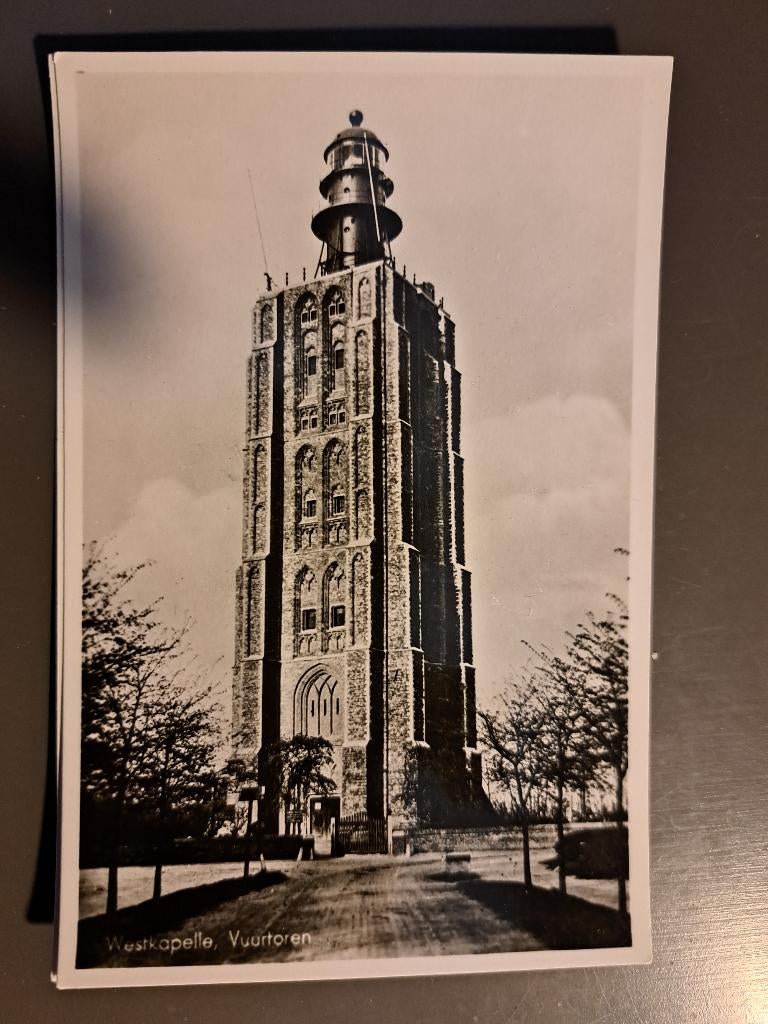 Westkapelle - vuurtoren, Ophalen of Verzenden, 1940 tot 1960, Ongelopen, Zeeland