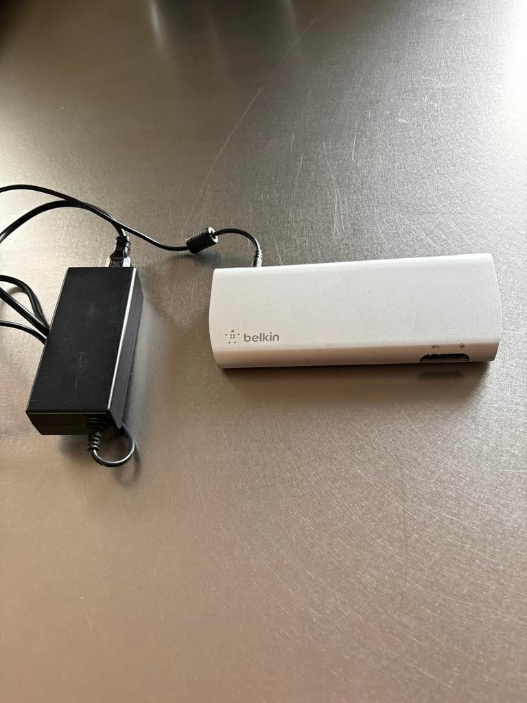 Belkin Thunderbolt 2 Express Dock HD F4U085 Docking Station, Computers en Software, Dockingstations, Ophalen of Verzenden, Gebruikt