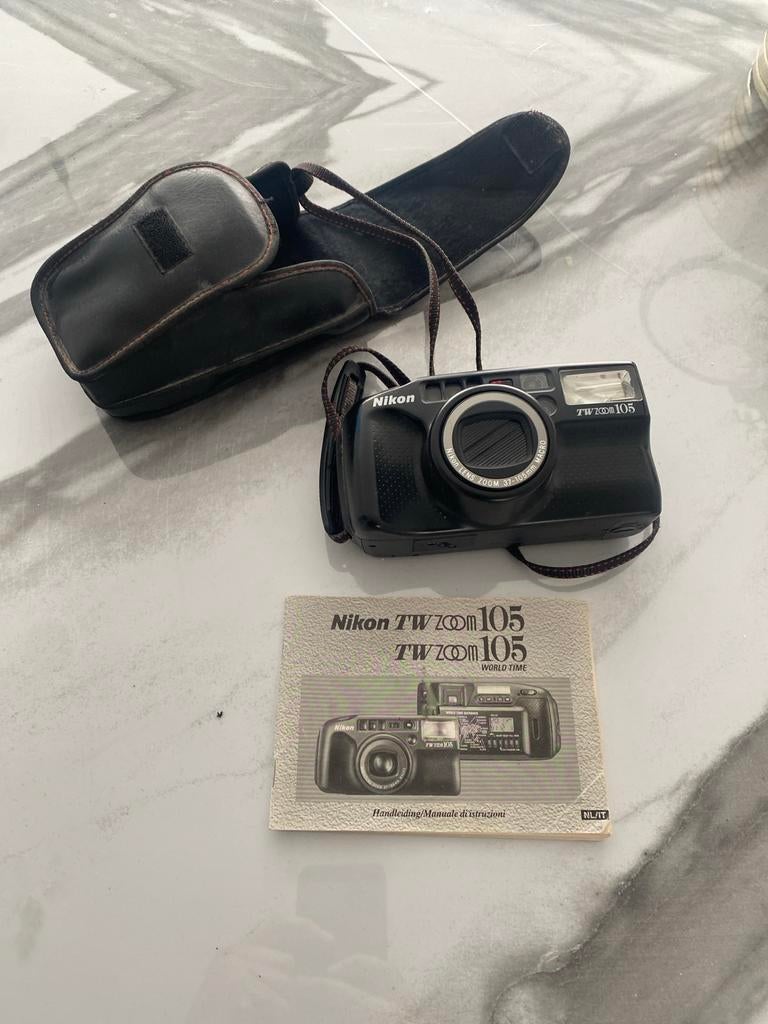 Nikon TW Zoom 105 Compact Camera met Tas en Handleiding, Ophalen of Verzenden, Zo goed als nieuw, Compact, Nikon