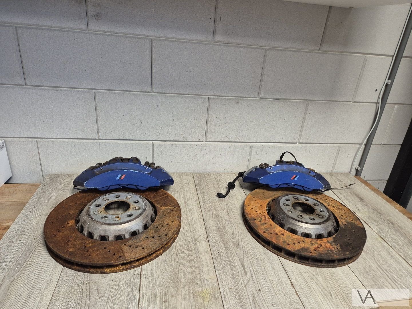 BMW f serie M remklauwen set 5 F10 6 pots met schijven €750, Gebruikt, -, -, Ophalen of Verzenden