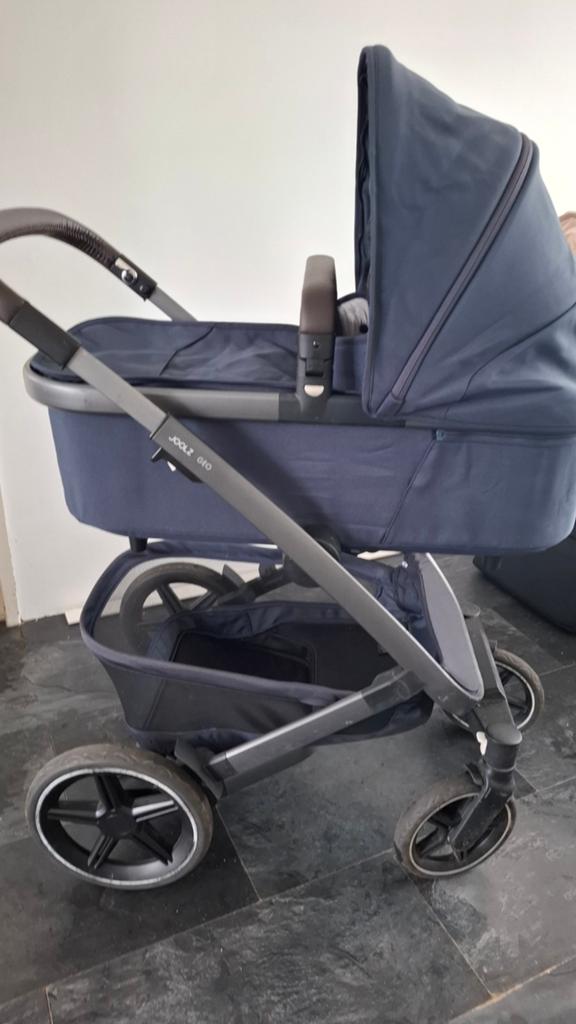 Joolz Geo3 complete met wieg en zitje, Gebruikt, Ophalen of Verzenden, Verstelbare duwstang, Kinderwagen