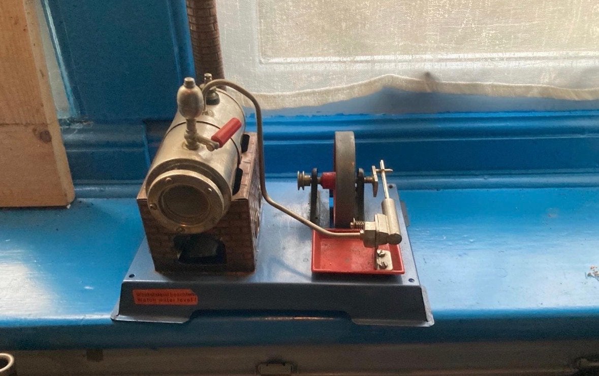 Kleine Wilesco stoommachine - Vintage model, Overige merken, Gebruikt, 1:50 of kleiner, Overige typen