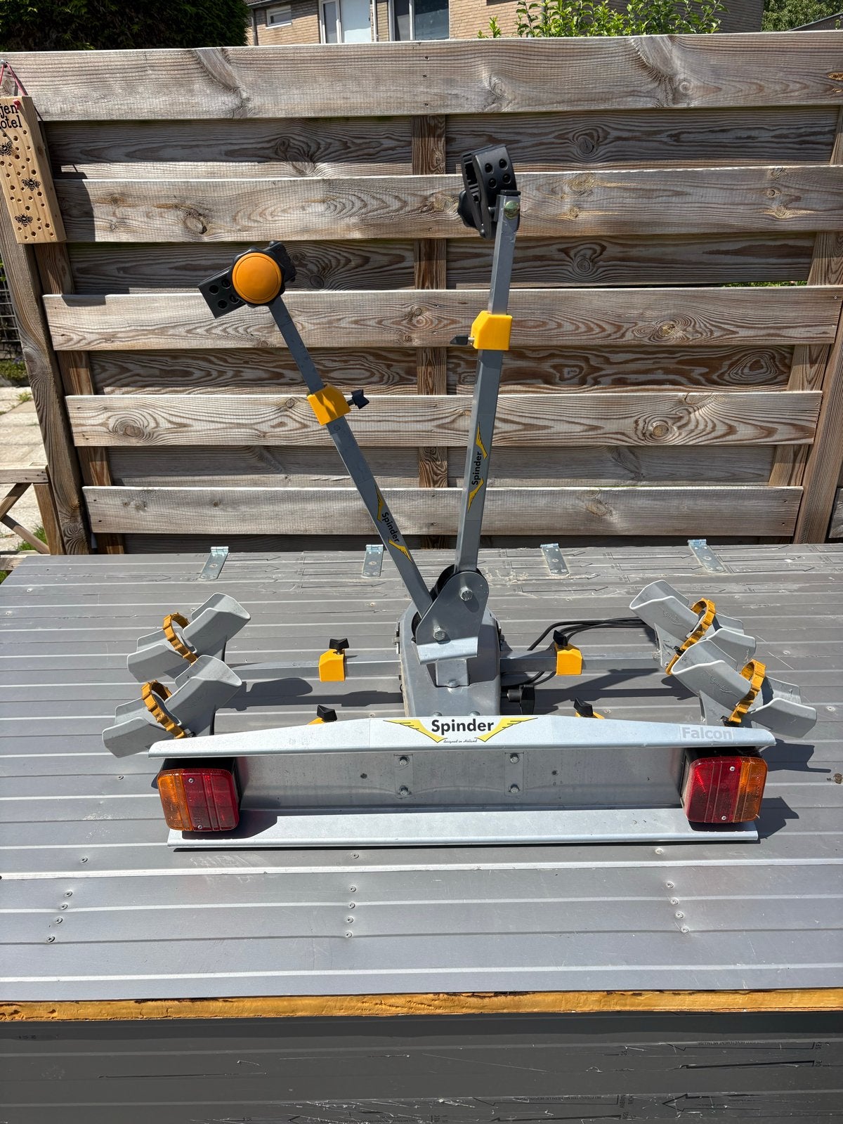 Fietsendrager Spinder, Ophalen, 2 fietsen, Gebruikt, Trekhaakdrager