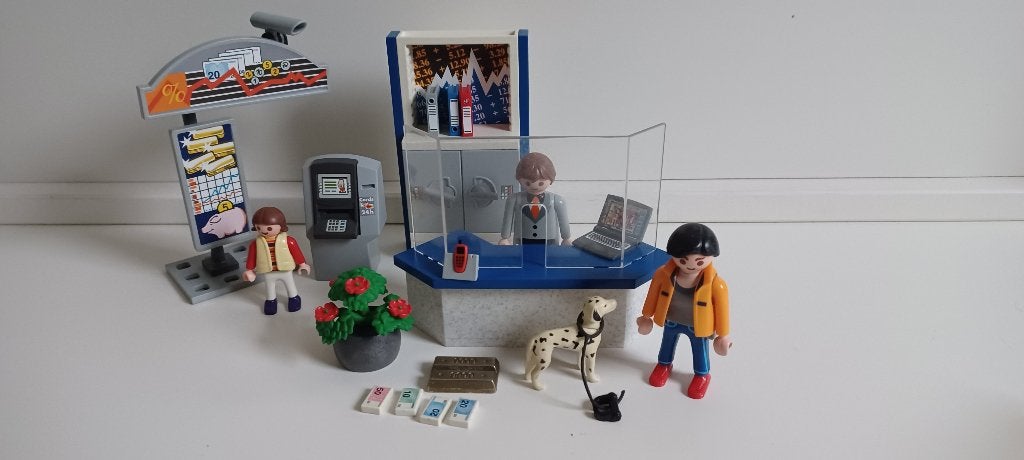 playmobil bankbalie 4402 compleet, Verzenden, Zo goed als nieuw, Complete set