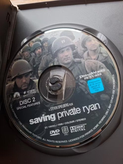 Dvd saving privat Ryan, 2 discs h3, Vanaf 16 jaar, Boxset, Ophalen of Verzenden, Zo goed als nieuw