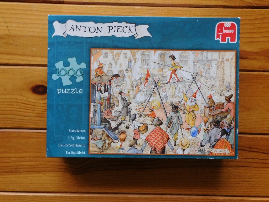 Puzzel 1000 st. Koorddanser Anton Pieck Jumbo, Ophalen of Verzenden, 500 t/m 1500 stukjes, Zo goed als nieuw, Legpuzzel