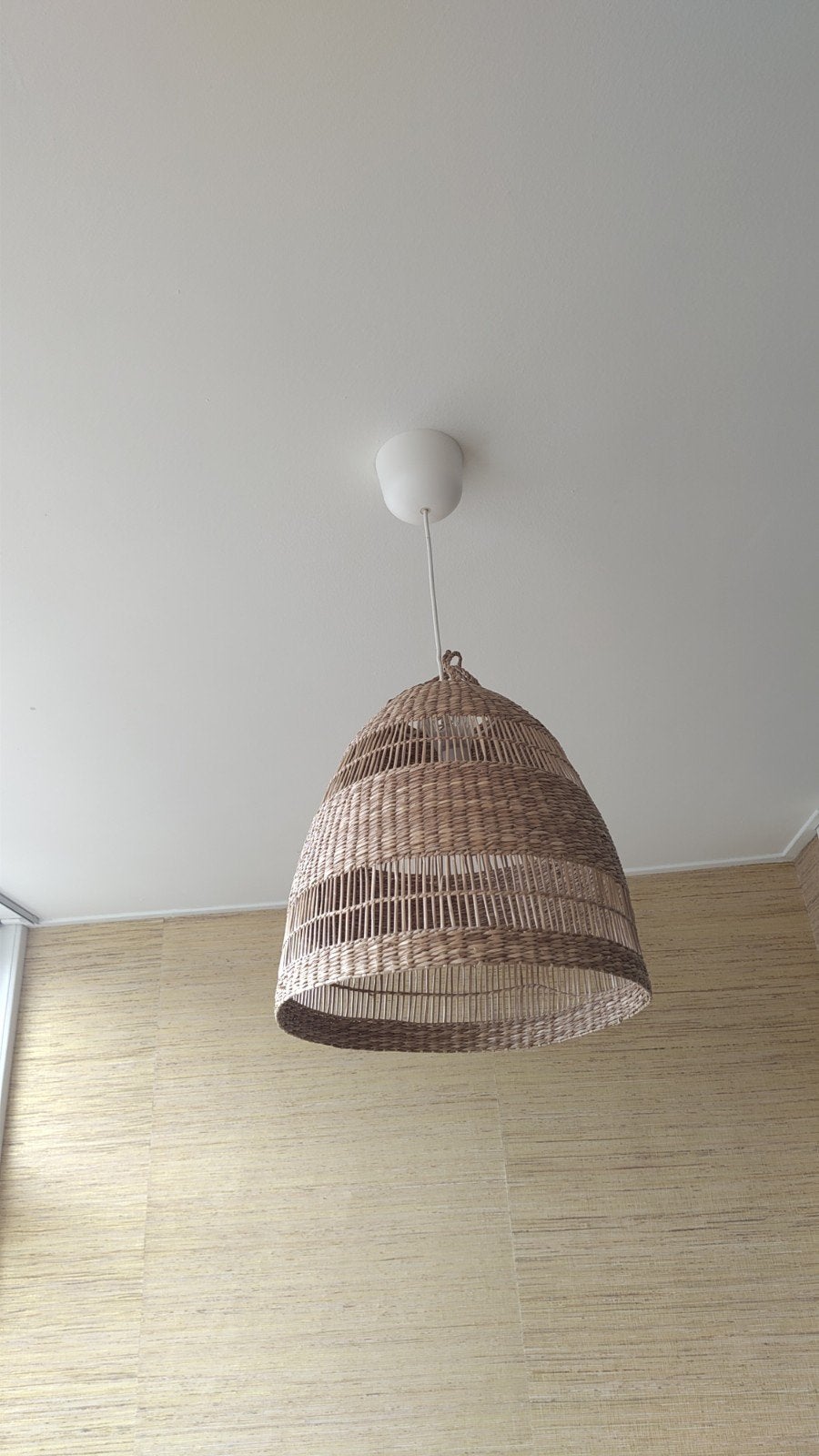 2 x Ikea Torared Hanglampkap van zeegras, Huis en Inrichting, Ophalen, Bohemian, Scandinavisch, Natuurlijk, Natuurlijk materiaal