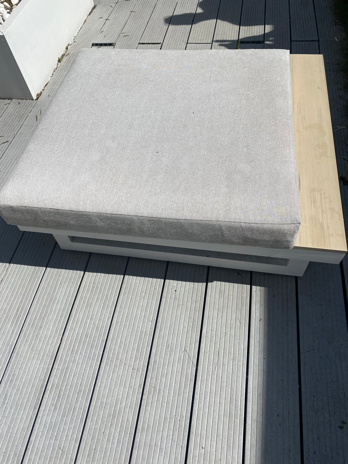 Life poef/bijzettafel, Tuin en Terras, Tuinmeubel-accessoires, Ophalen, Gebruikt