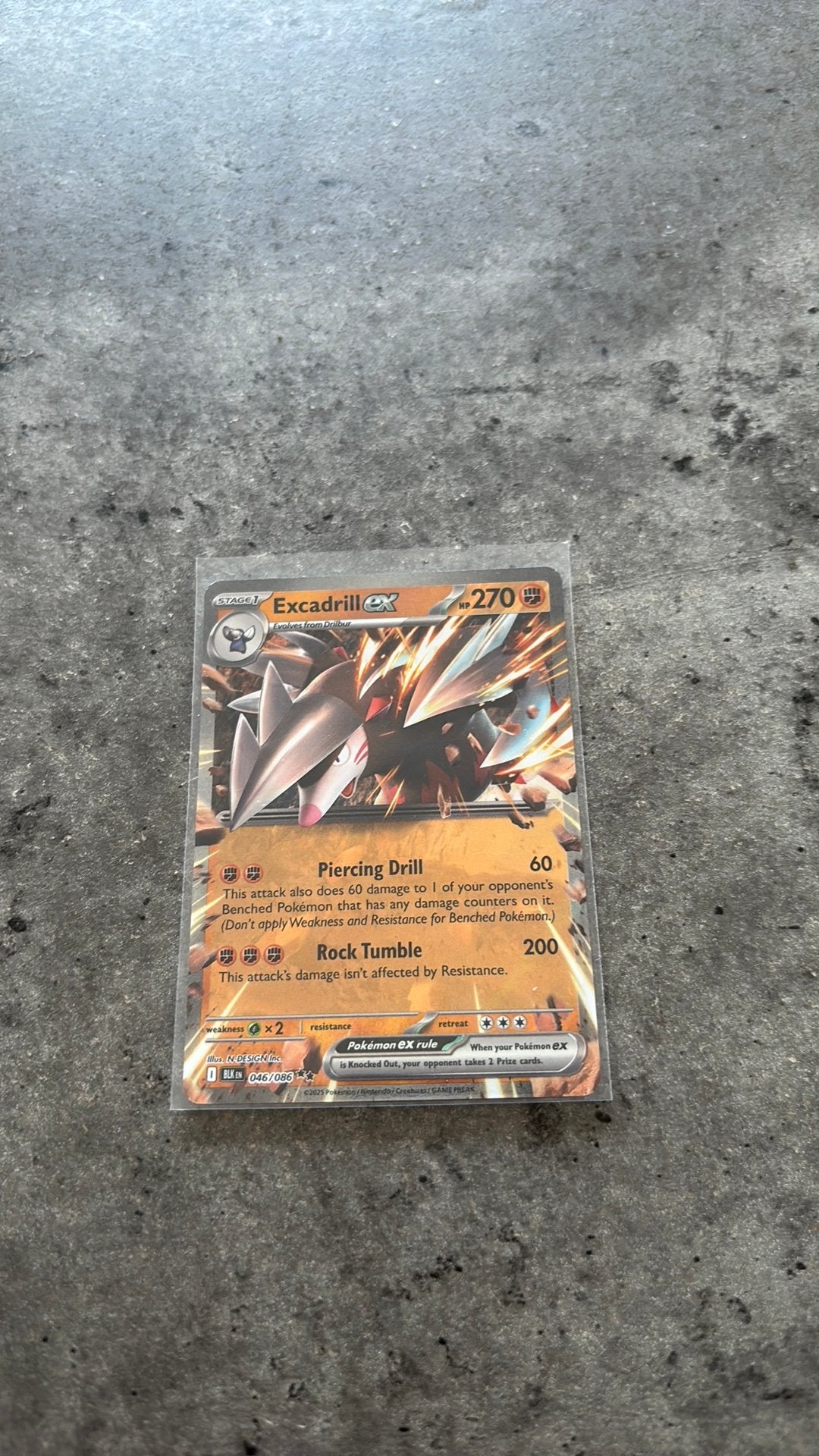 Excadrill EX (046/186) Black Bolt, Ophalen of Verzenden, Zo goed als nieuw