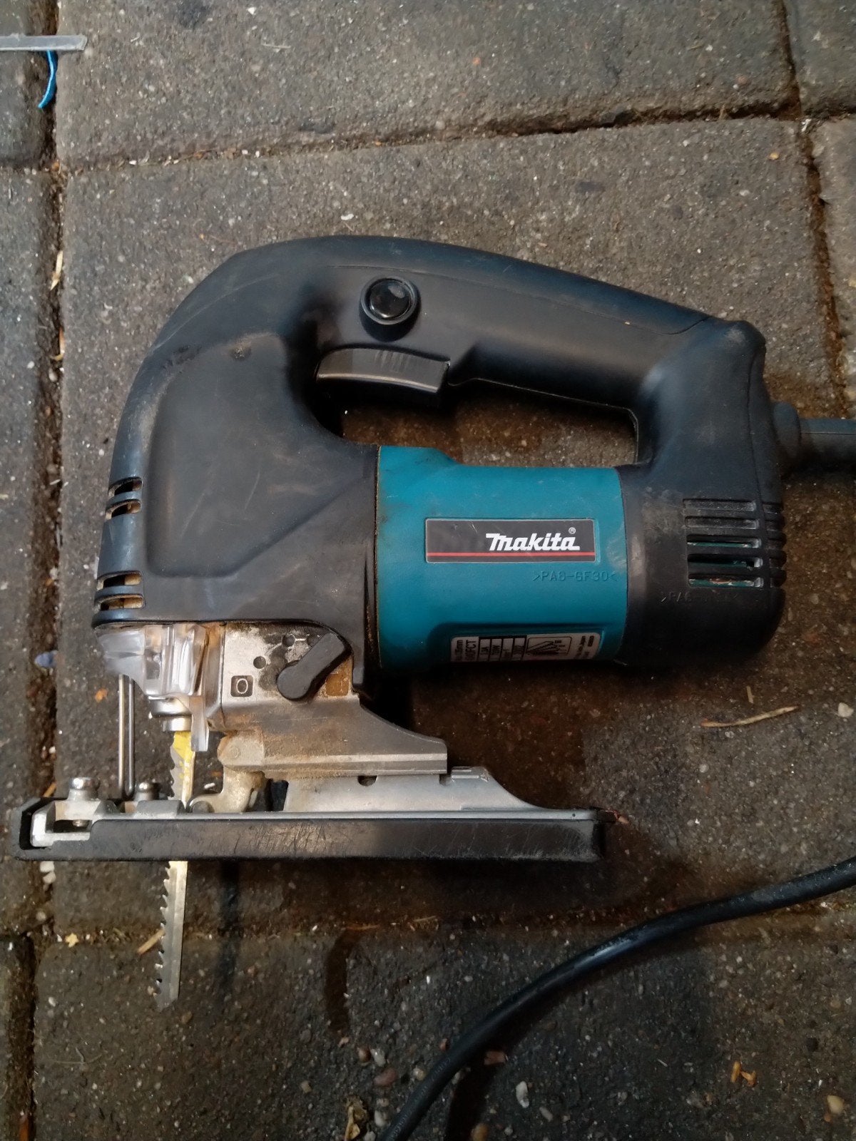 Makita 4340FCT Decoupeerzaag - Gebruikt, Gebruikt, 600 tot 1200 watt, Ophalen of Verzenden, Makita