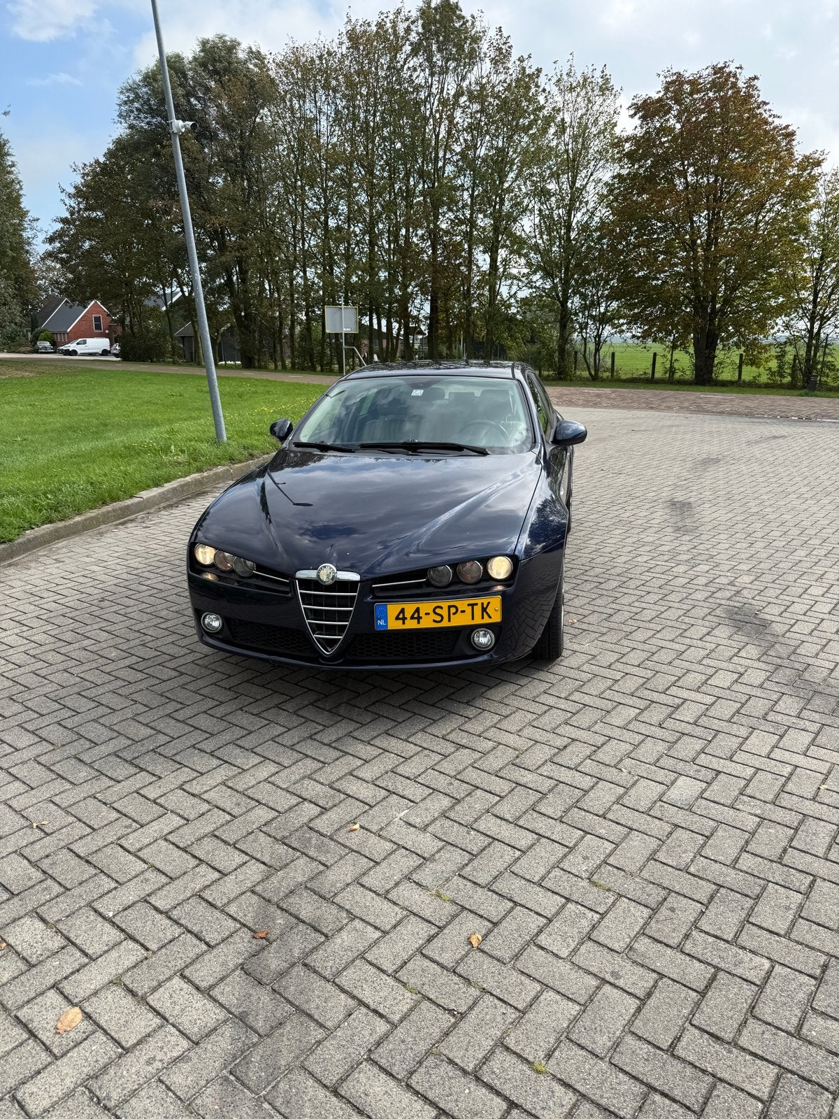 Alfa Romeo 159 2.2 JTS SW 2006 Blauw, Auto's, Voorwielaandrijving, Beige, 4 cilinders, Blauw