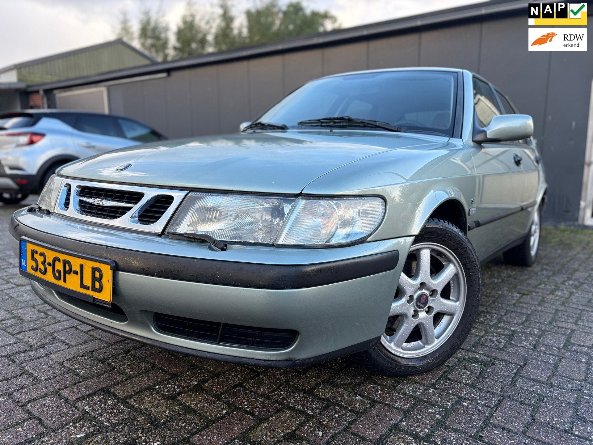 Saab 9-3 2.0t S AUTOMAAT/Cruise/AIRCO/E.ramen/APK!, Auto's, Stof, Gebruikt, 4 cilinders, 150 pk